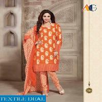 angel print cotton printed suits